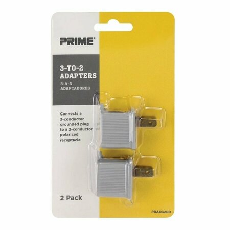 PRIME WIRE & CABLE Prime PDAD3200 Outlet Adapter, Gray PBAD3200